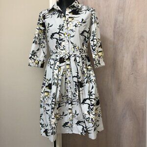 Samantha Sung Button Up Knee Length Dress - Size 4